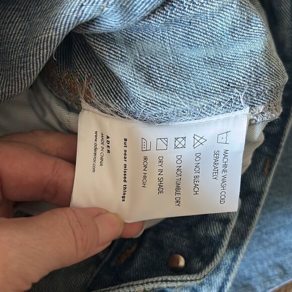 🎀 SSENSE ADER error workch blue jeans straight jeans nwot - Picture 12 of 16